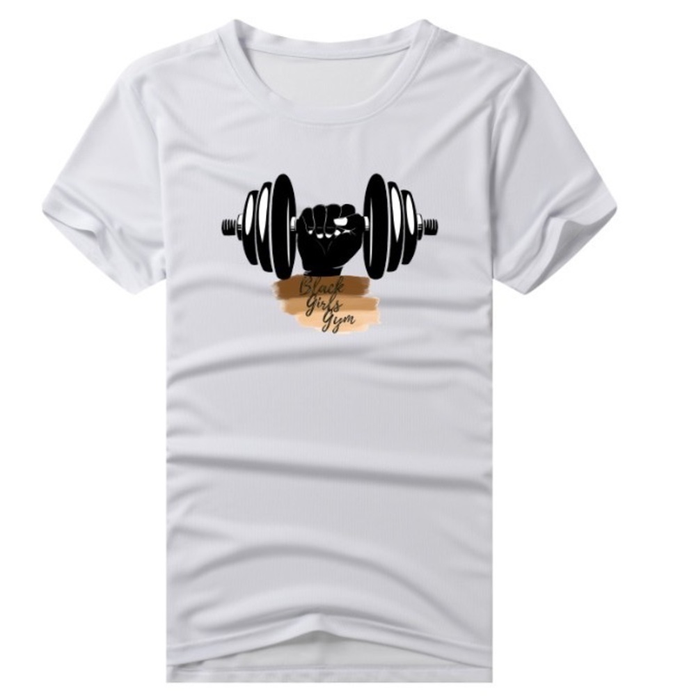 Black Girls Gym Workout Shirts